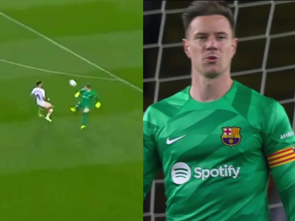 Ter Stegen cometió terrible error en el Barcelona-Valencia: intentó salir jugando