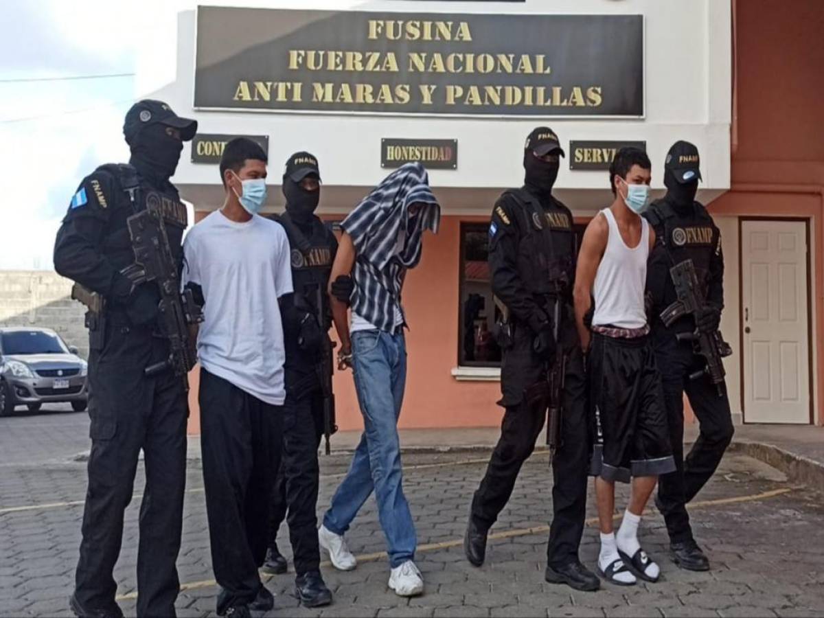 Caen cuatro presuntos extorsionadores de la pandilla 18 en la capital de Honduras