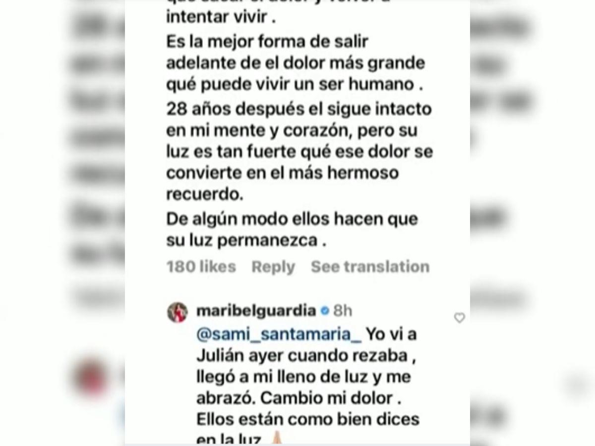 ¿Por qué Maribel Guardia dice que volvió a ver a su hijo muerto y lo abrazó?