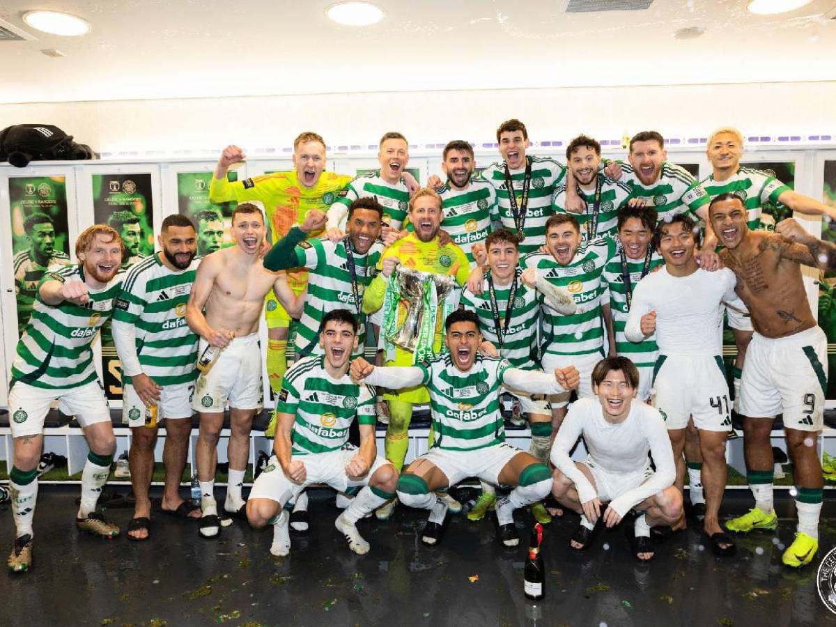 Así celebraron Luis Palma y su esposa Annie Córdova el campeonato del Celtic en Escocia