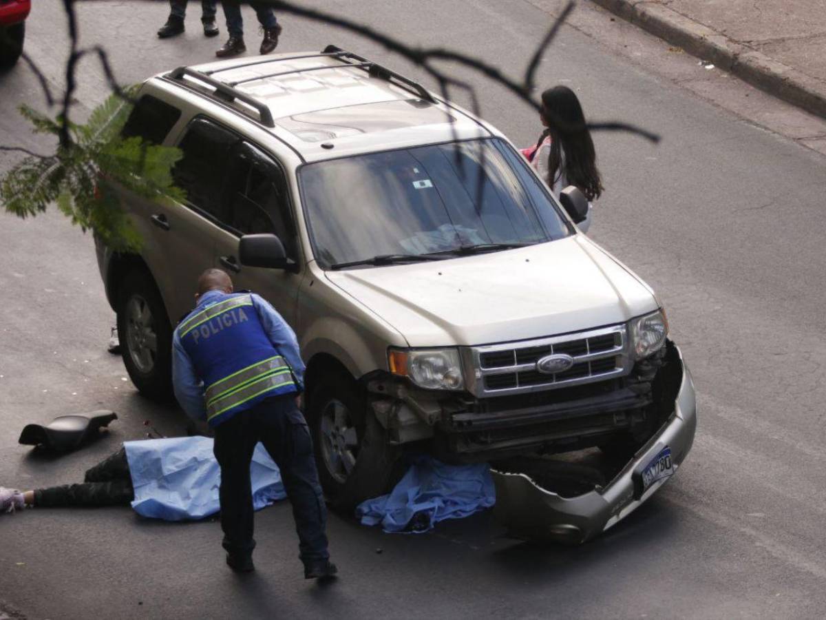 Tragedia en Tegucigalpa: Pareja en motocicleta fallece tras ser arrollada por camioneta