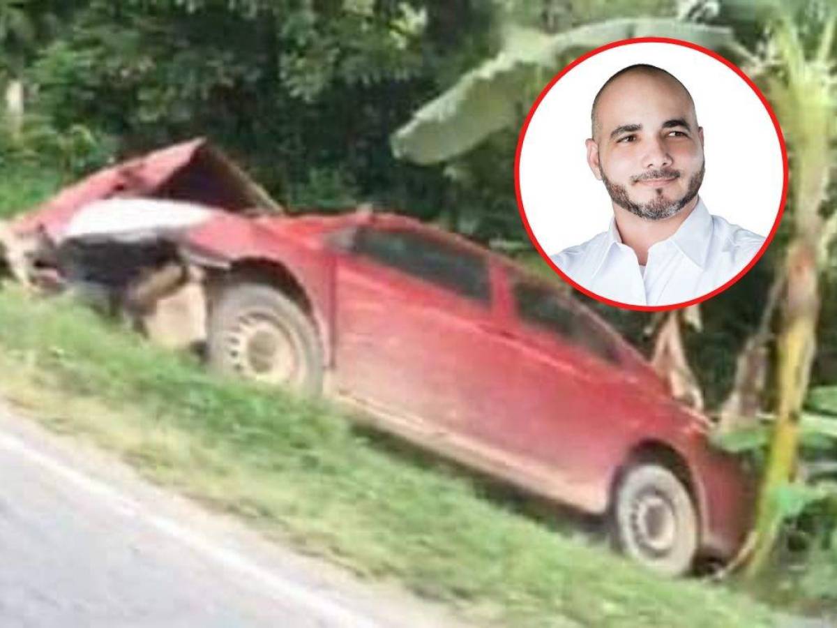 Diputado de Libre, Ariel Montoya, sufre accidente de carro en Tela