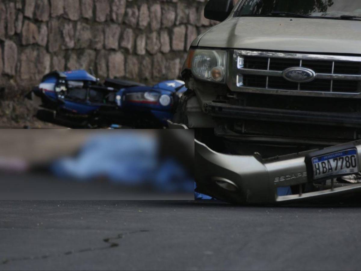 Tragedia en Tegucigalpa: Pareja en motocicleta fallece tras ser arrollada por camioneta