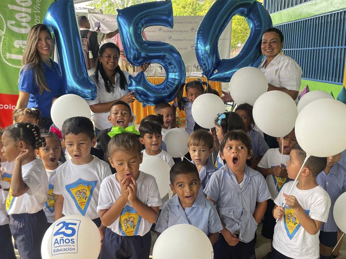 Fundación Ficohsa en pro de la educación hondureña inaugura centro escolar número 150