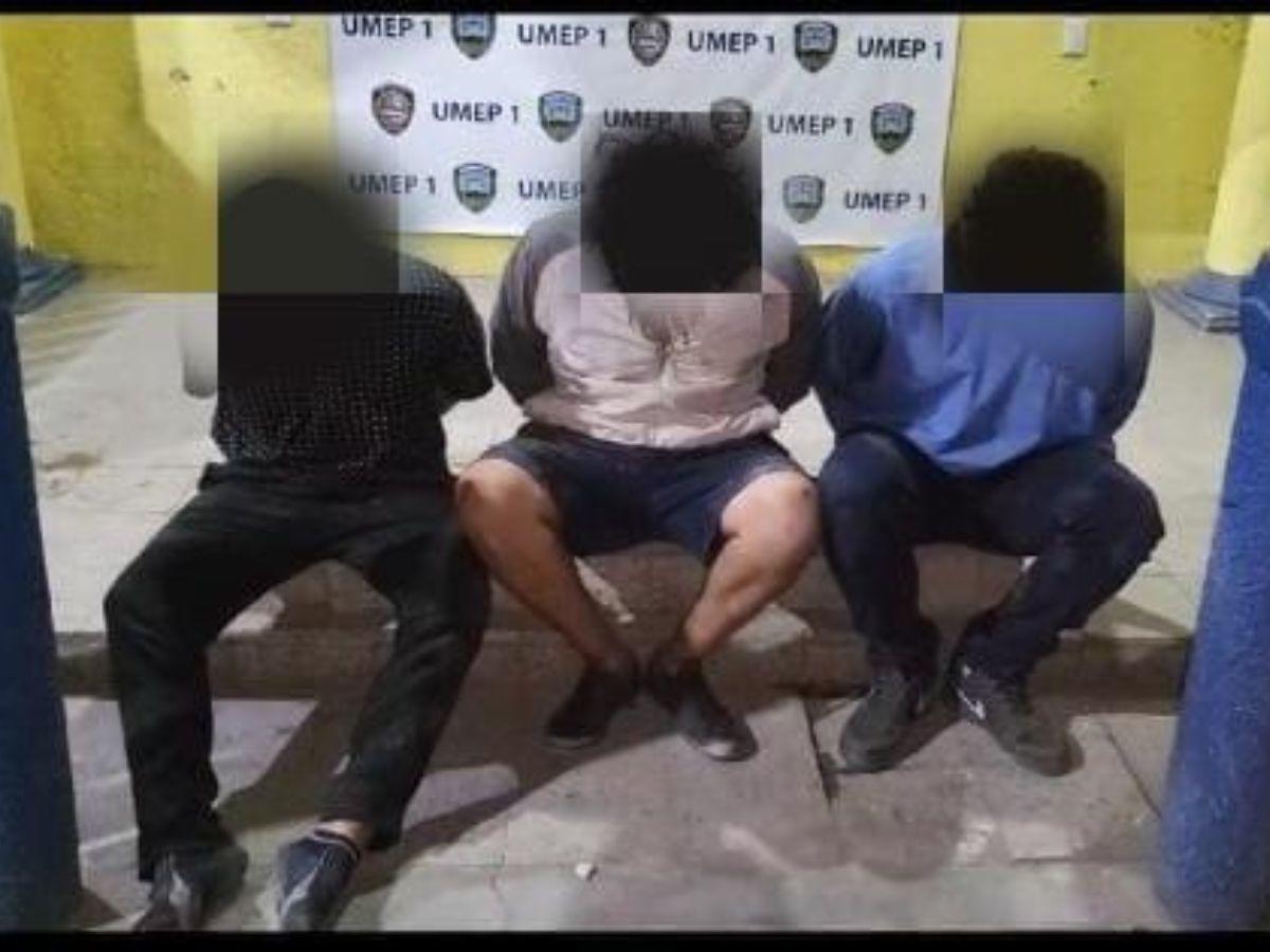 Capturan a presuntos miembros de la Pandilla 18 tras agredir a policías en la capital