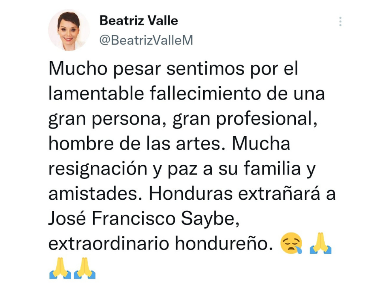 Adiós al precursor del teatro en Honduras: sectores lamentan deceso de Ing. Francisco Saybe