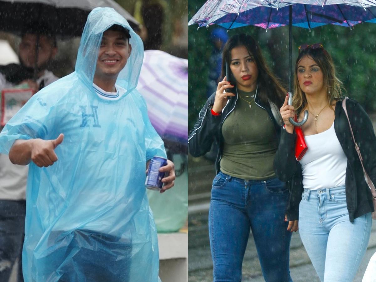 Honduras vs México: Bajo lluvia comienzan a ingresar los aficionados al estadio Morazán