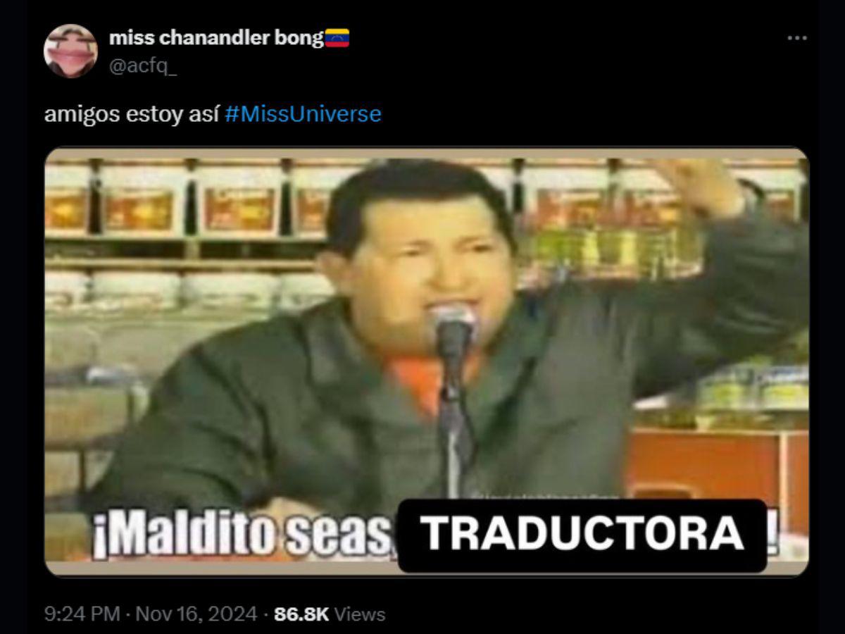 Los memes que dejó el error de traductora tras la pregunta a Miss Venezuela