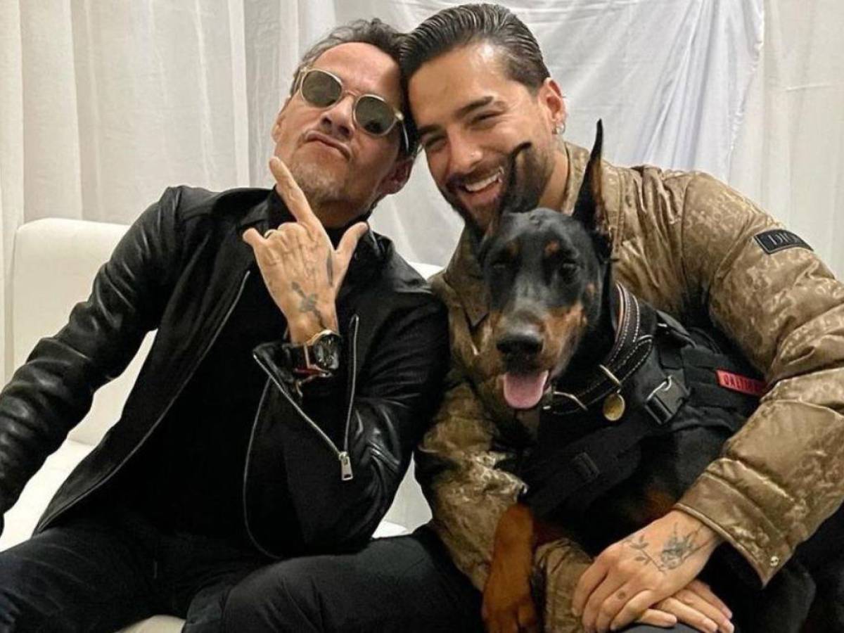 Video: Marc Anthony se arrodilló ante Maluma y le dijo “Te amo con toda mi alma”