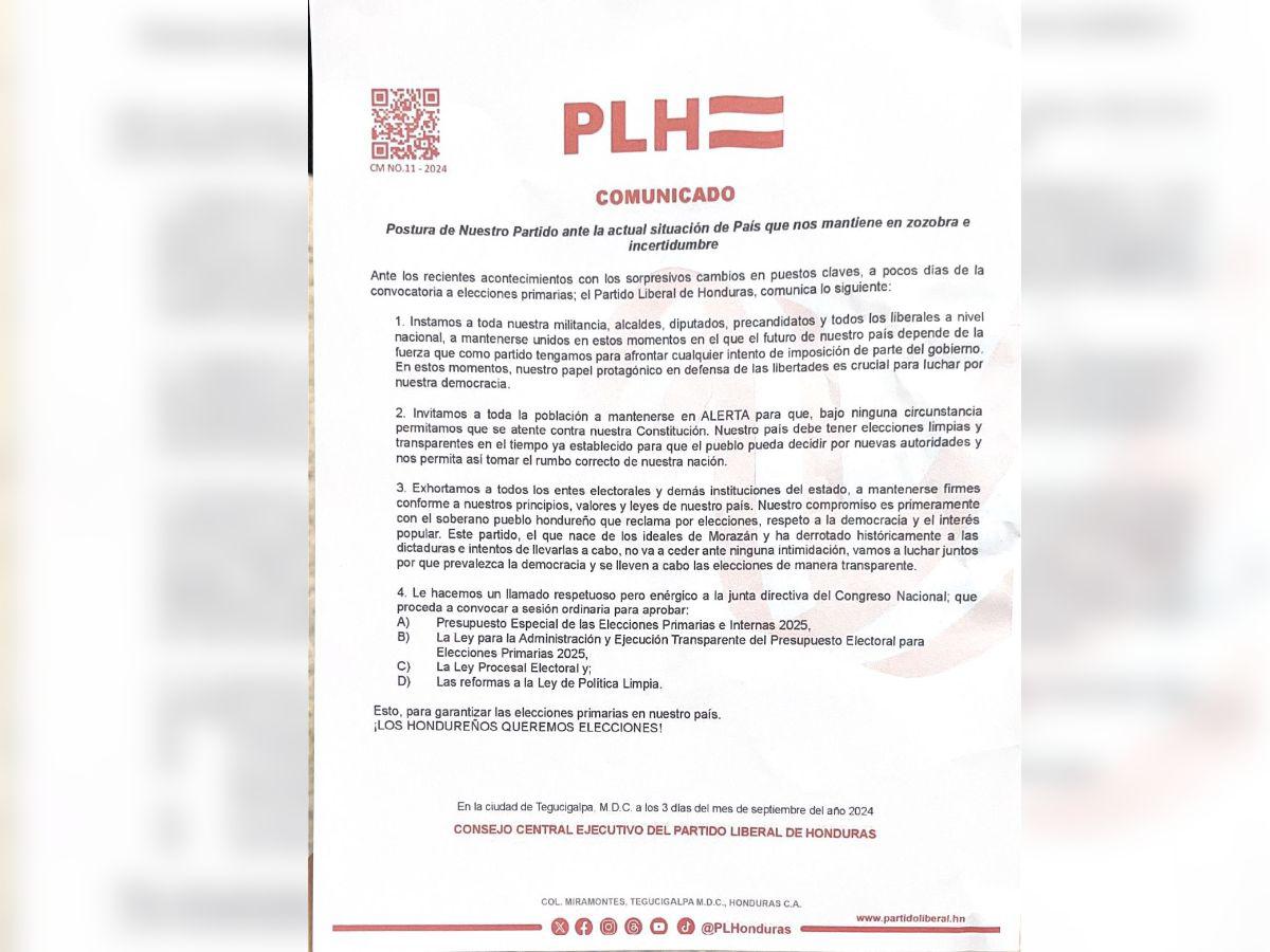 Partido Liberal se declara en “alerta” si el CN no convoca a sesión para aprobar presupuesto