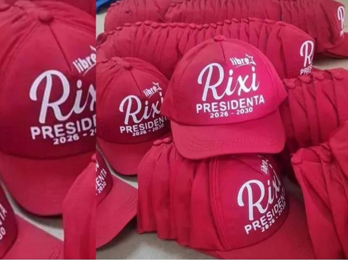 Las gorras alusivas a la candidatura de Rixi Moncada circularon en redes sociales durante el fin de semana.