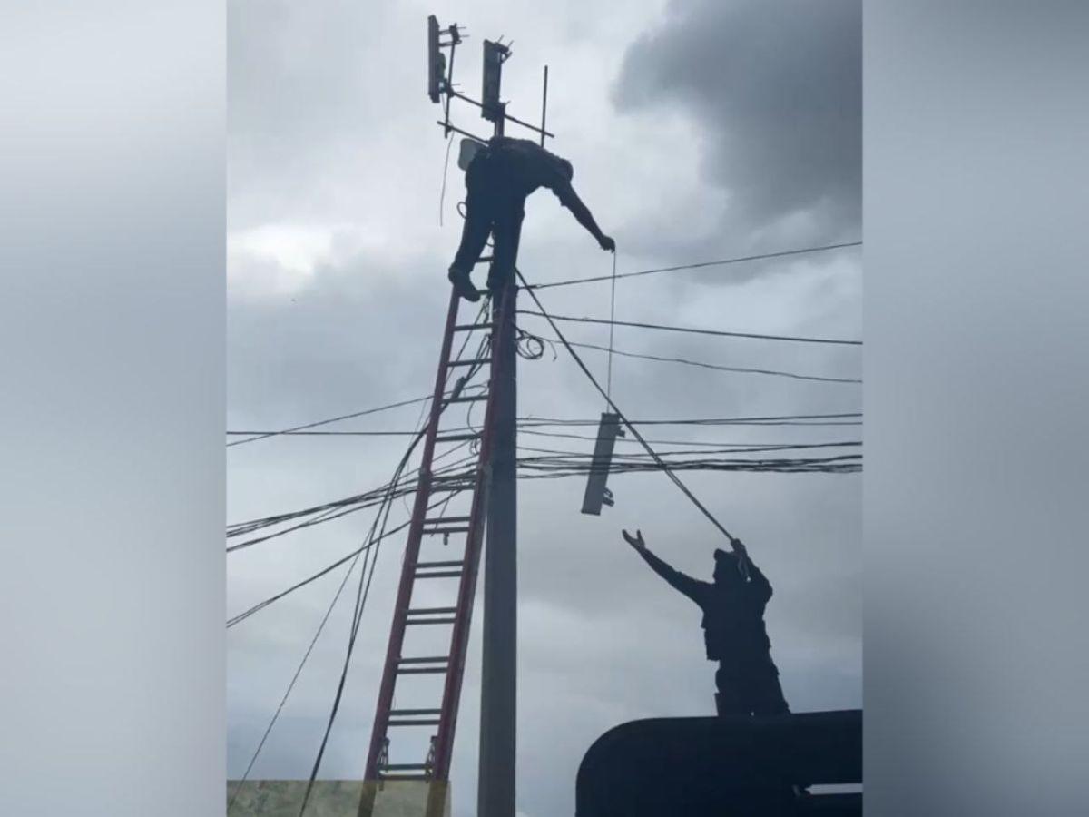 Desmantelan antena que transmitía internet a la cárcel de Támara desde Ciudad España