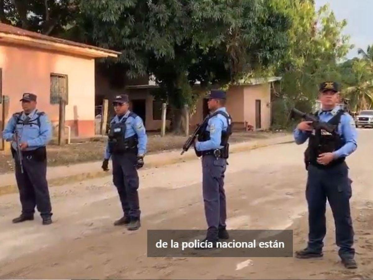 Presencia policial y escepticismo frente a vivienda de Adán Fúnez