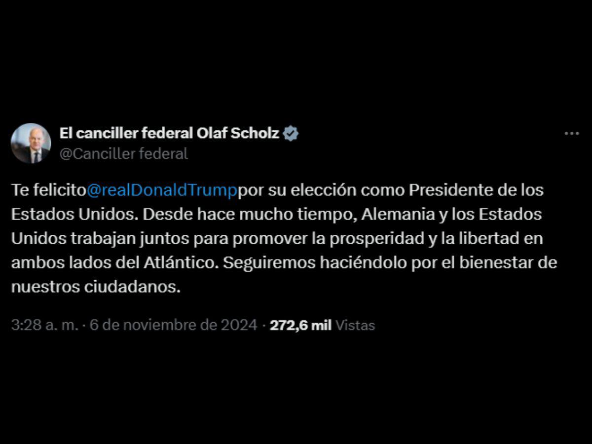 Desde Bukele hasta Castro: Líderes políticos felicitan a Trump tras triunfo electoral en EUA