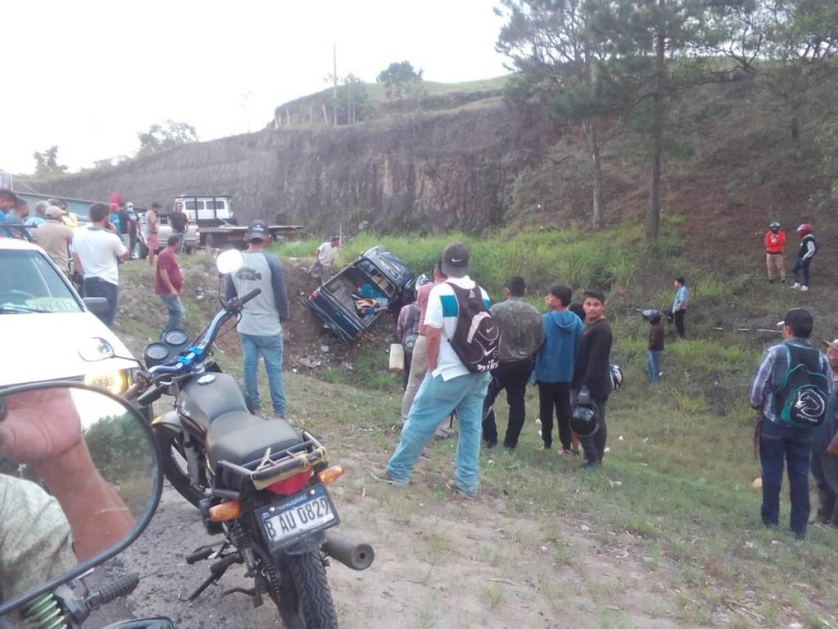 Volcamiento deja un muerto y tres personas heridas en Siguatepeque