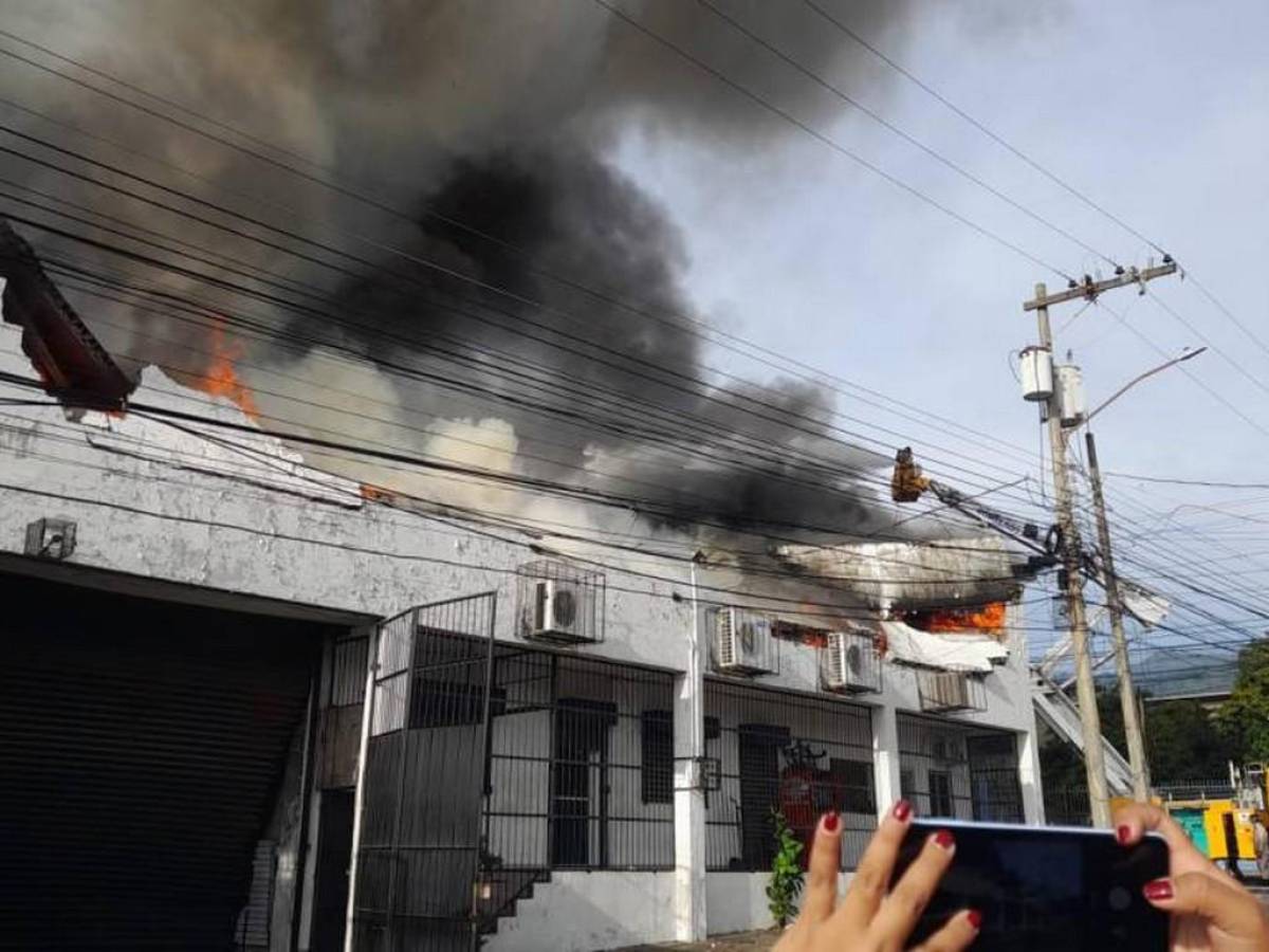 Grandes nubes de humo se divisaban desde varios kilómetros.