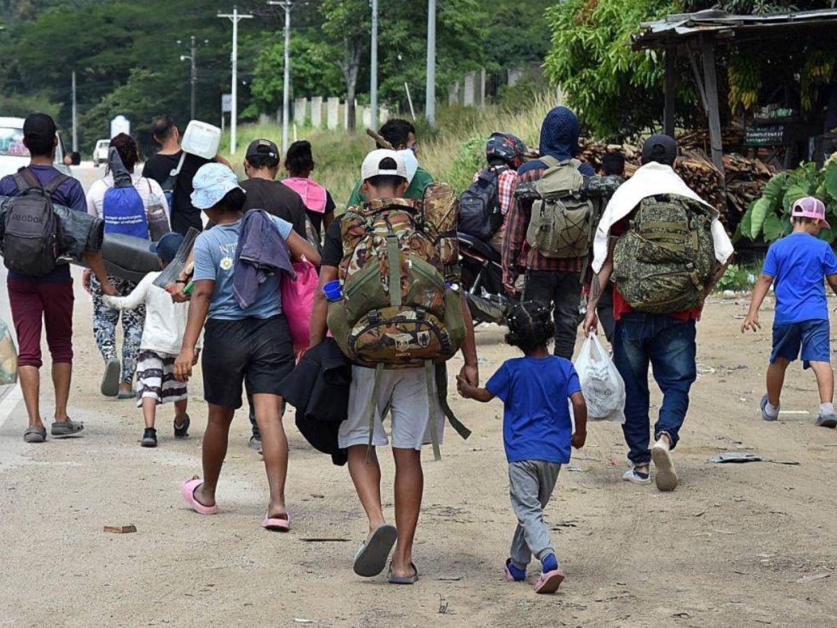 Tránsito de migrantes por Honduras reporta una leve disminución