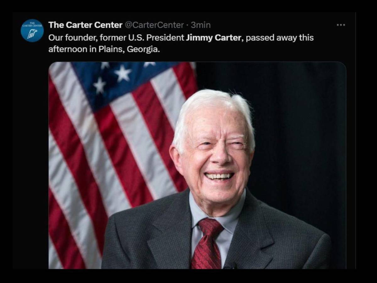 Así informa el mundo la muerte de Jimmy Carter, expresidente de EUA