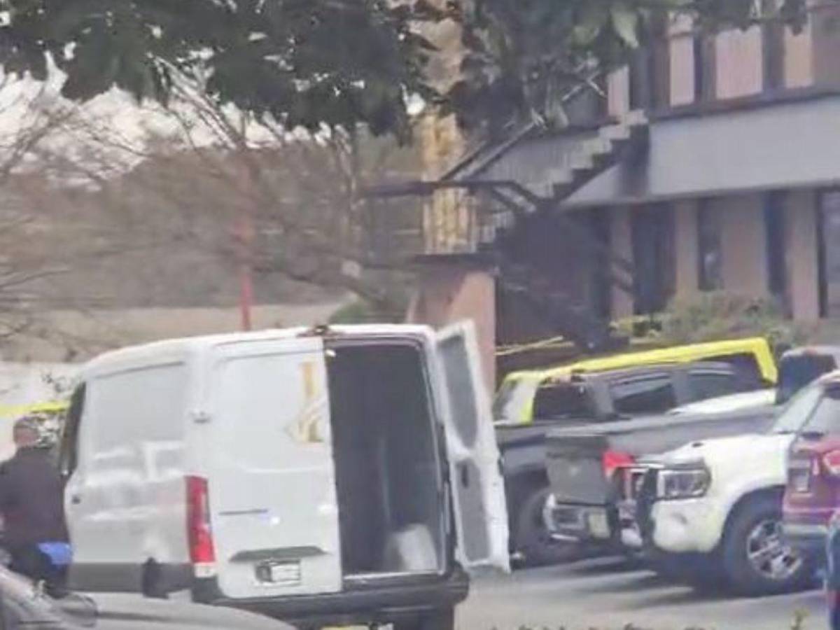 Así quedó la escena donde murió un guardia en el Consulado de Honduras en Atlanta