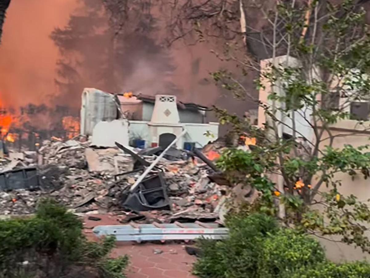 Antes y después de las mansiones de famosos arrasadas por incendios en California