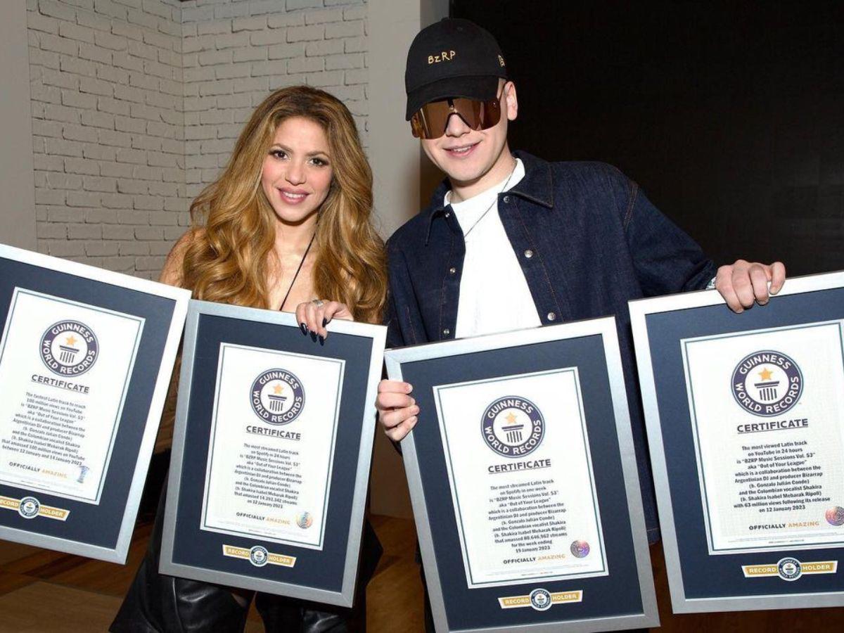 Shakira y Bizarrap rompen cuatro récord Guinness con “BZRP Music Sessions Vol 53”