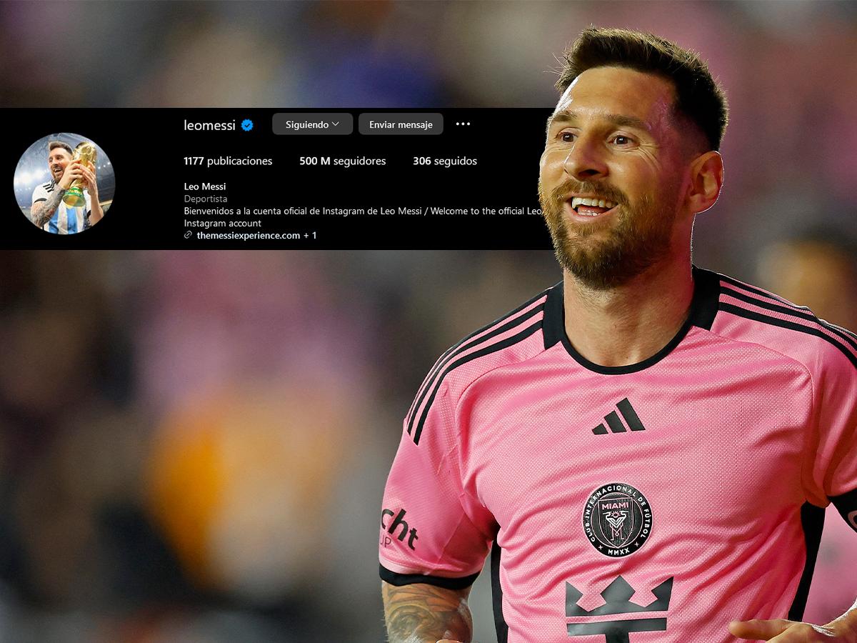 Lionel Messi alcanzó a los 500 millones de seguidores en Instagram