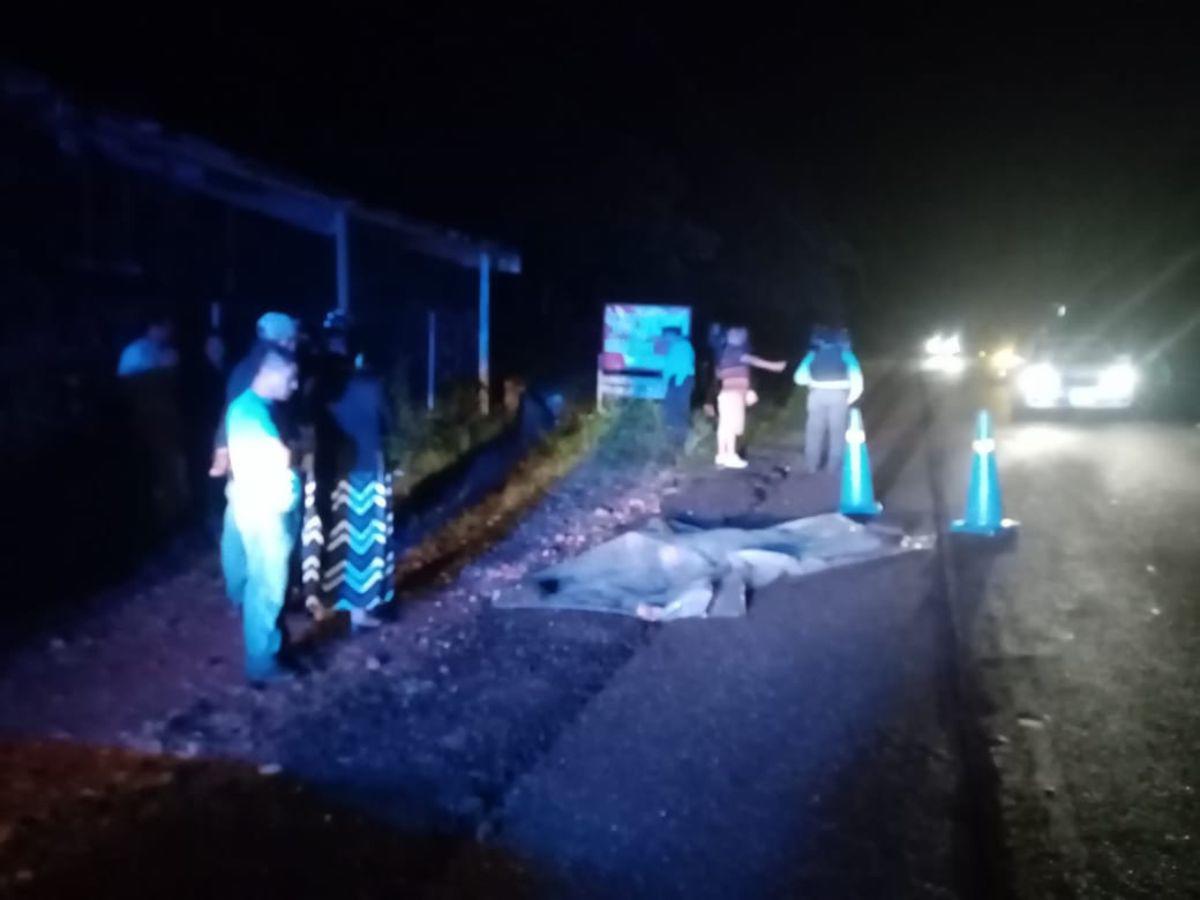 Atropellado muere hombre en la carretera de Tegucigalpa a Danlí