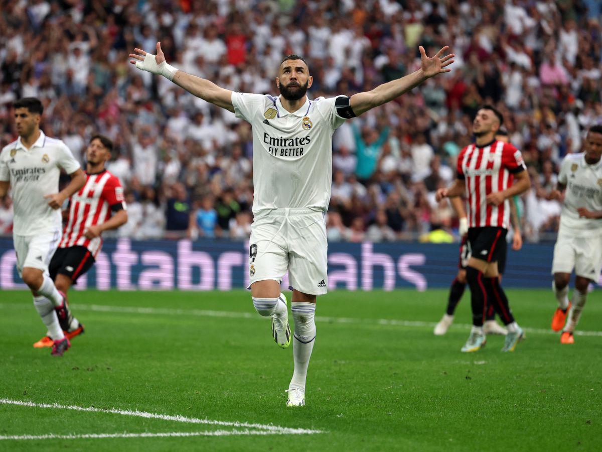 Benzema se despidió del Real Madrid marcando el gol del empate ante el Athletic