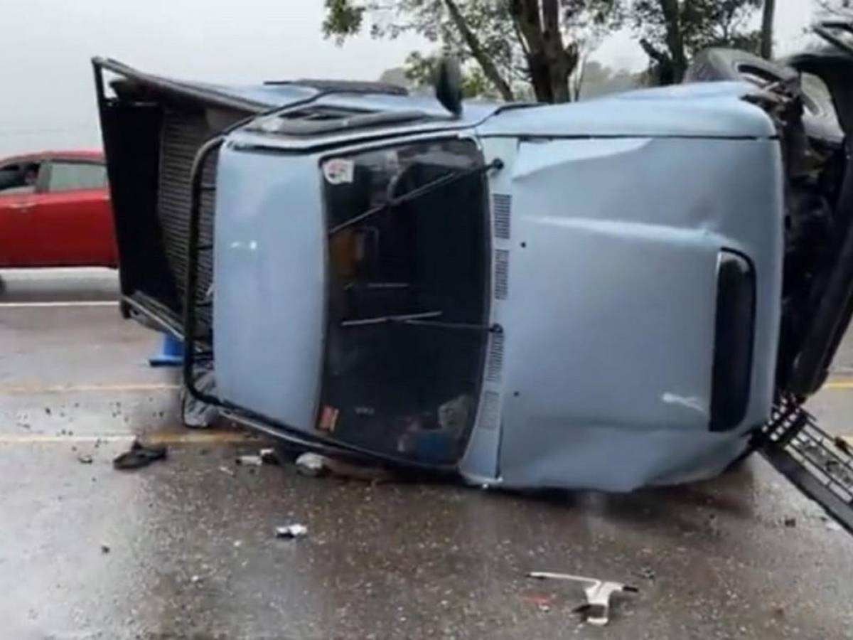 Varios heridos tras accidentarse en Santa Cruz de Yojoa