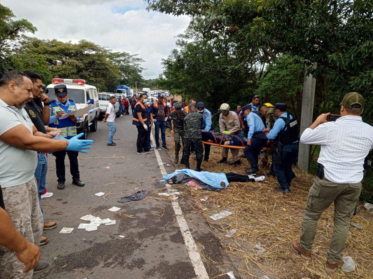 Gobierno costeará gastos fúnebres de víctimas por accidente en carretera a Olancho