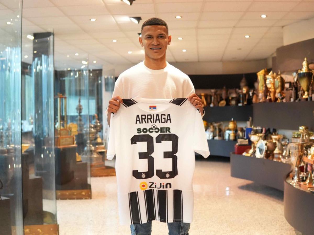 OFICIAL: Kervin Arriaga es presentado como nuevo jugador del FK Partizán de Belgrado