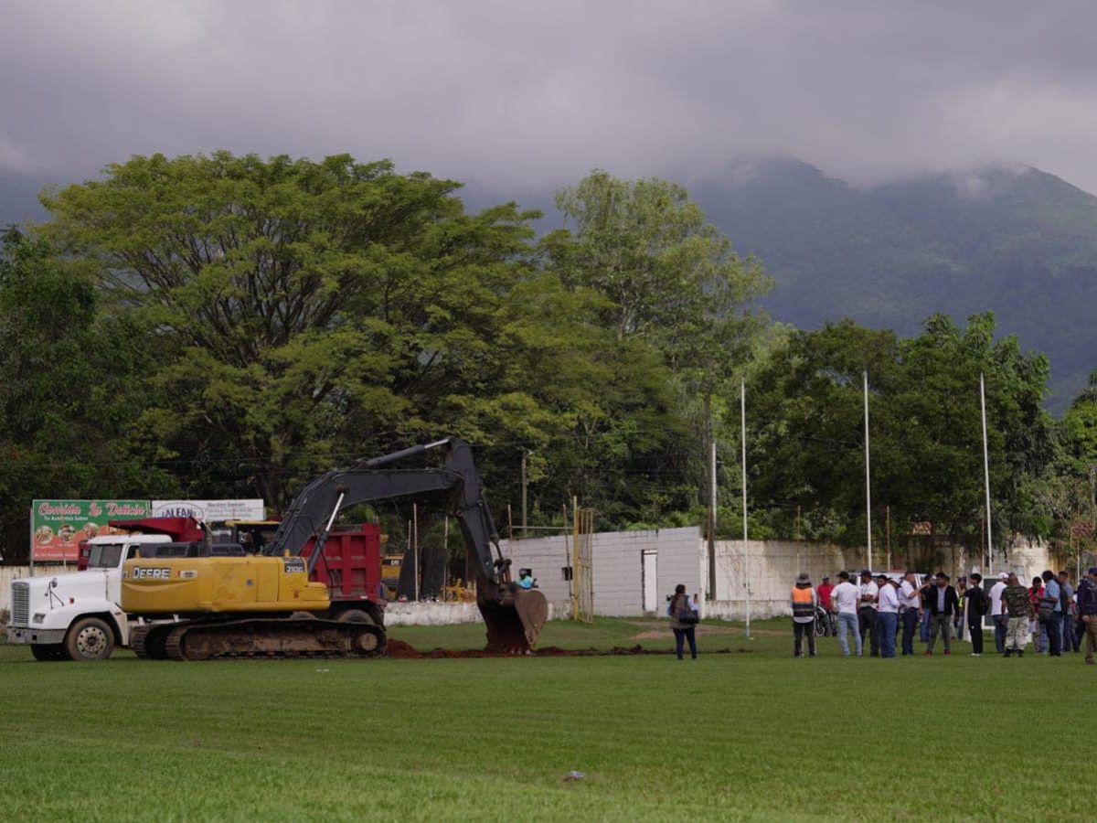 En fotos: Comienza remodelación del estadio Rubén Guifarro de Catacamas y así lucirá