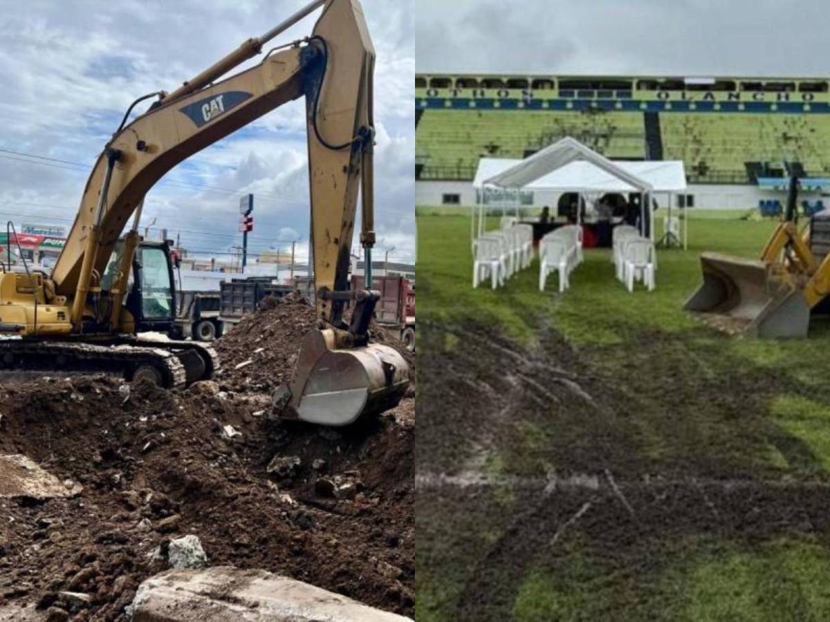 Comienzan los trabajos de cambio de engramillado en el estadio Juan Ramón Brevé