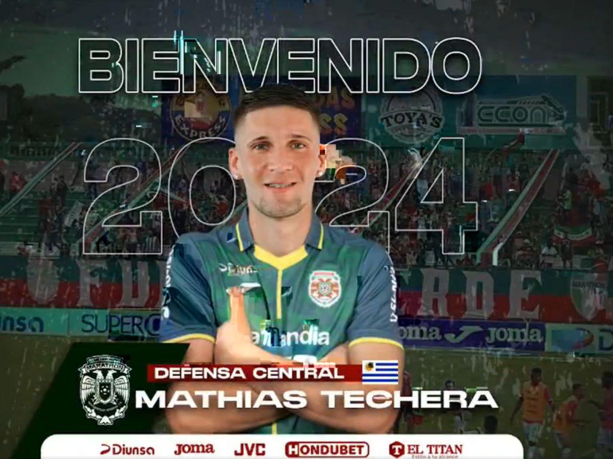 Mathías Techera regresa al Marathón oficialmente para el Clausura 2024