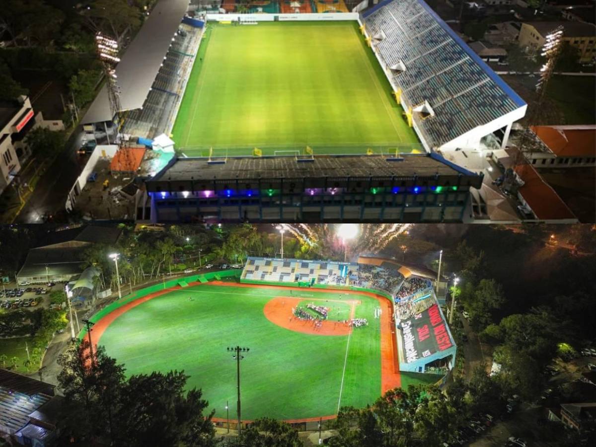 Estadios de Honduras que fueron renovados y este fue el resultado final: Son una belleza