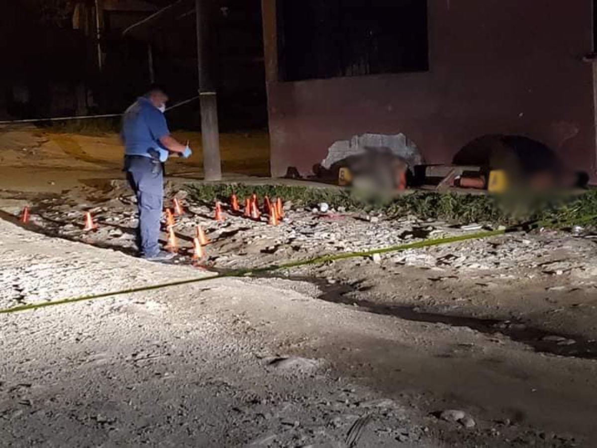 Asesinan a balazos a dos personas en Lomas del Carmen, San Pedro Sula