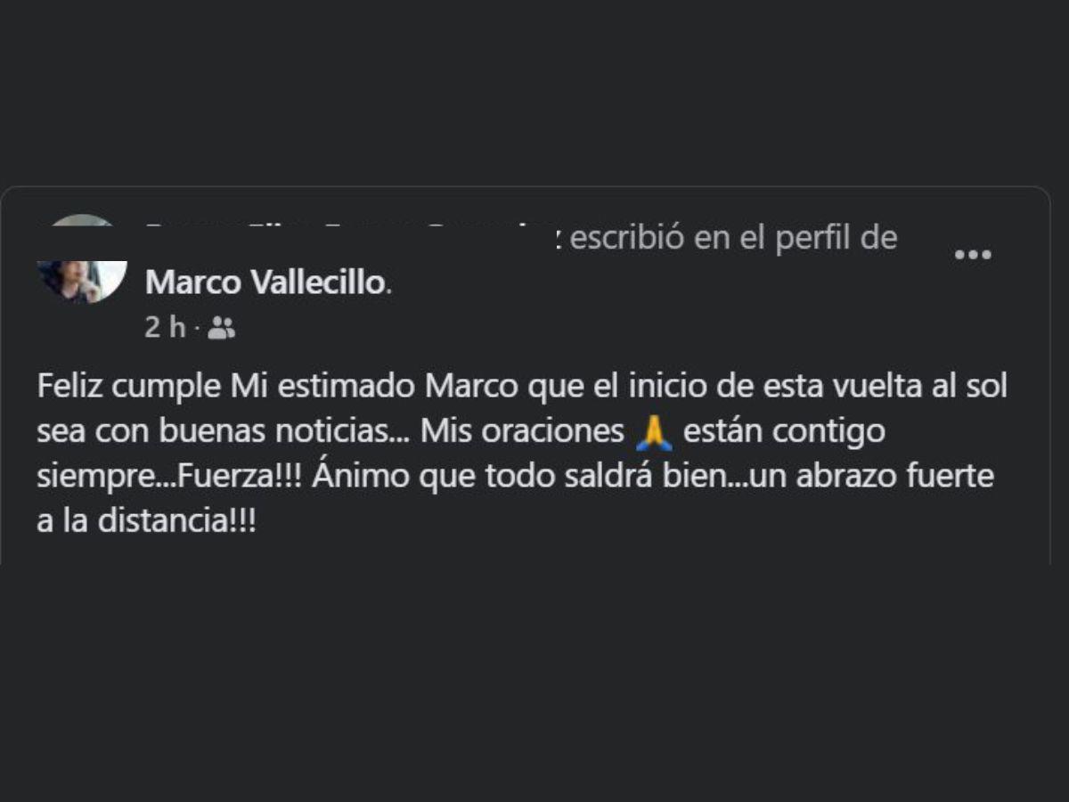 Juez Marco Vallecillo pasa cumpleaños en prisión: “Más temprano que tarde, celebraremos”