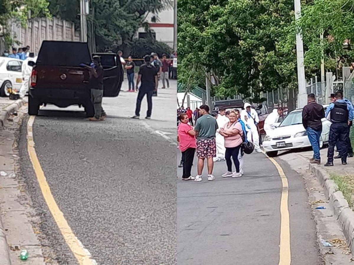 Drama de familiares y presencia policial: escena del taxista asesinado en la capital