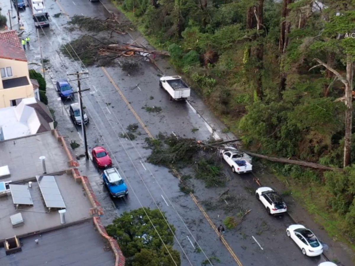 Tornado azota a California: carros volcados y árboles caídos dejan sorprendidos a los residentes