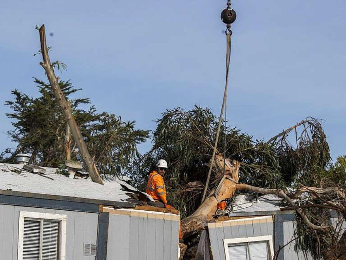 Tornado azota a California: carros volcados y árboles caídos dejan sorprendidos a los residentes