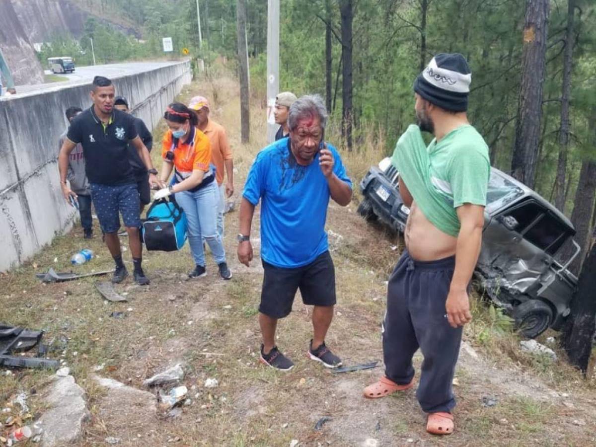 “Primitivo Maradiaga” sufrió heridas en su cabeza que fueron tratadas en el lugar por los paramédicos.