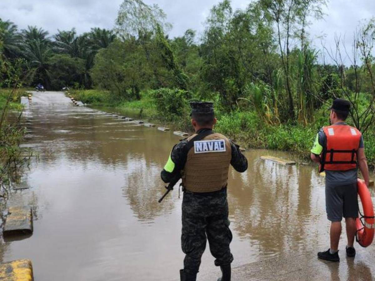 Inundaciones y derrumbes en Puerto Cortés y Omoa: imágenes de las afectaciones