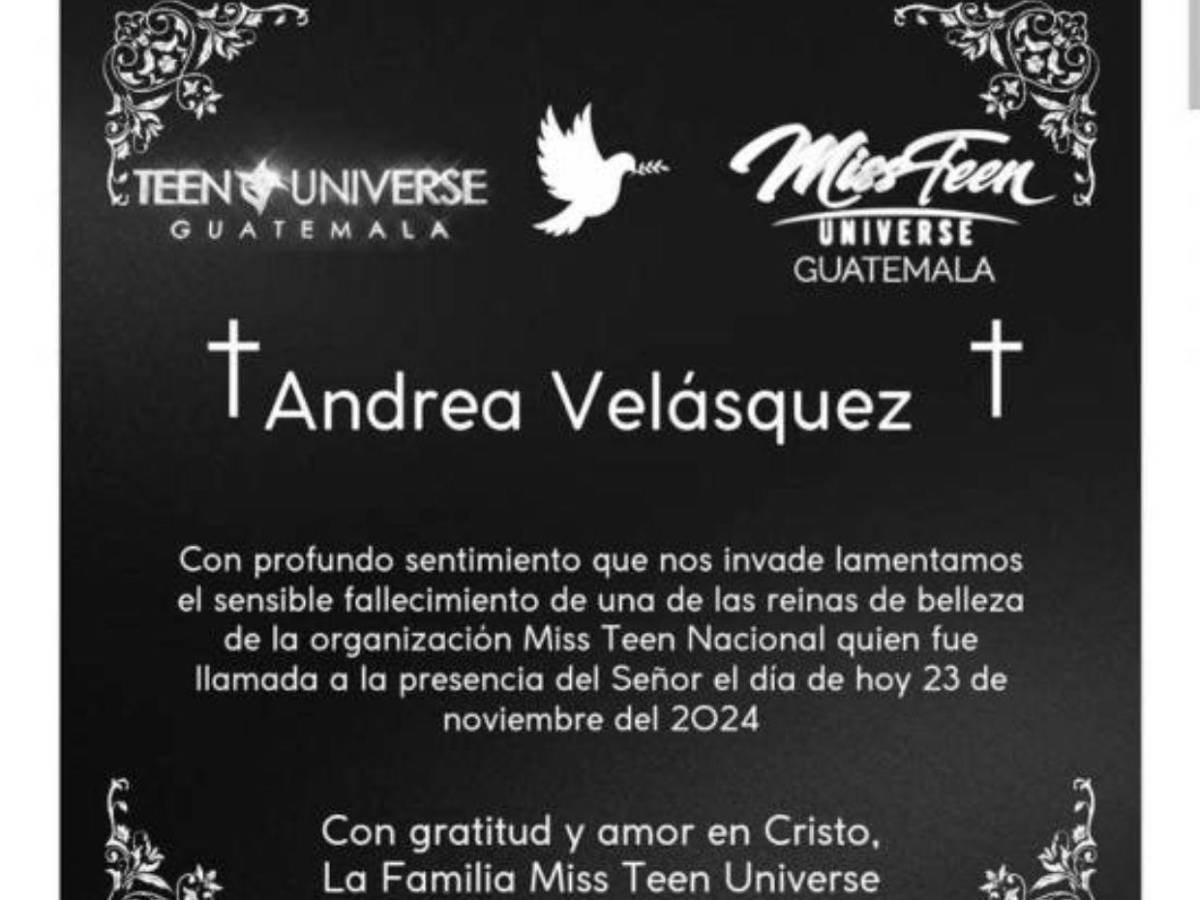 ¡Luto en el mundo de la belleza! Fallece Miss Turismo de Guatemala