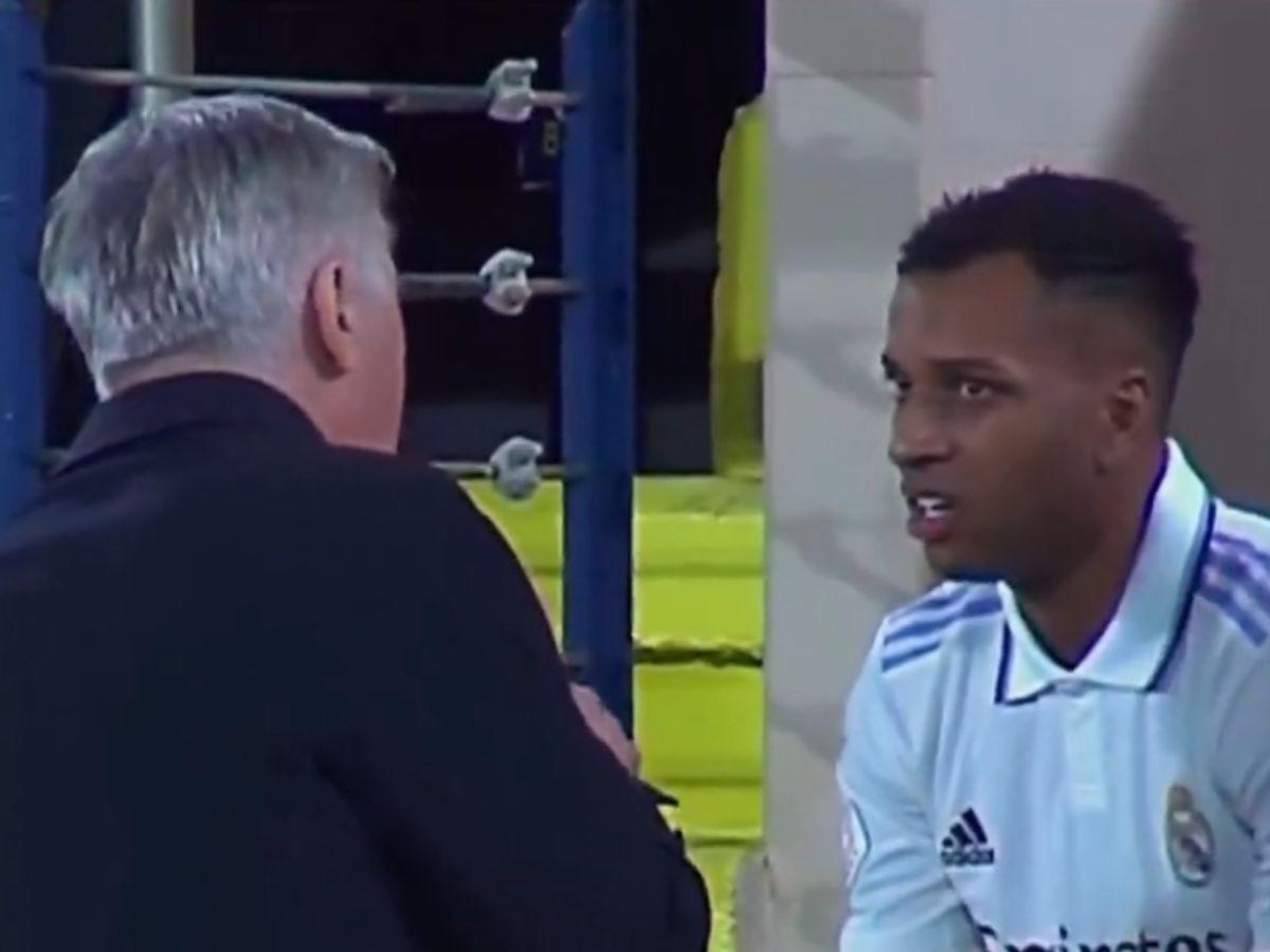 Ancelotti arremete contra Rodrygo: “Tú a mi me saludas”