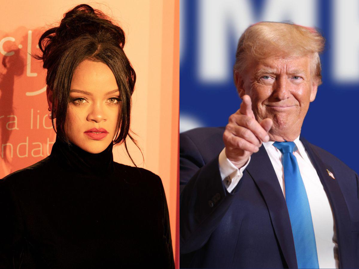 La barbadense Rihanna afirmó en un mensaje de X al enterarse del uso de Don’t Stop the Music: “ni yo ni mi gente asistiremos o estaremos nunca cerca de uno de esos trágicos mitines (de Trump)”.