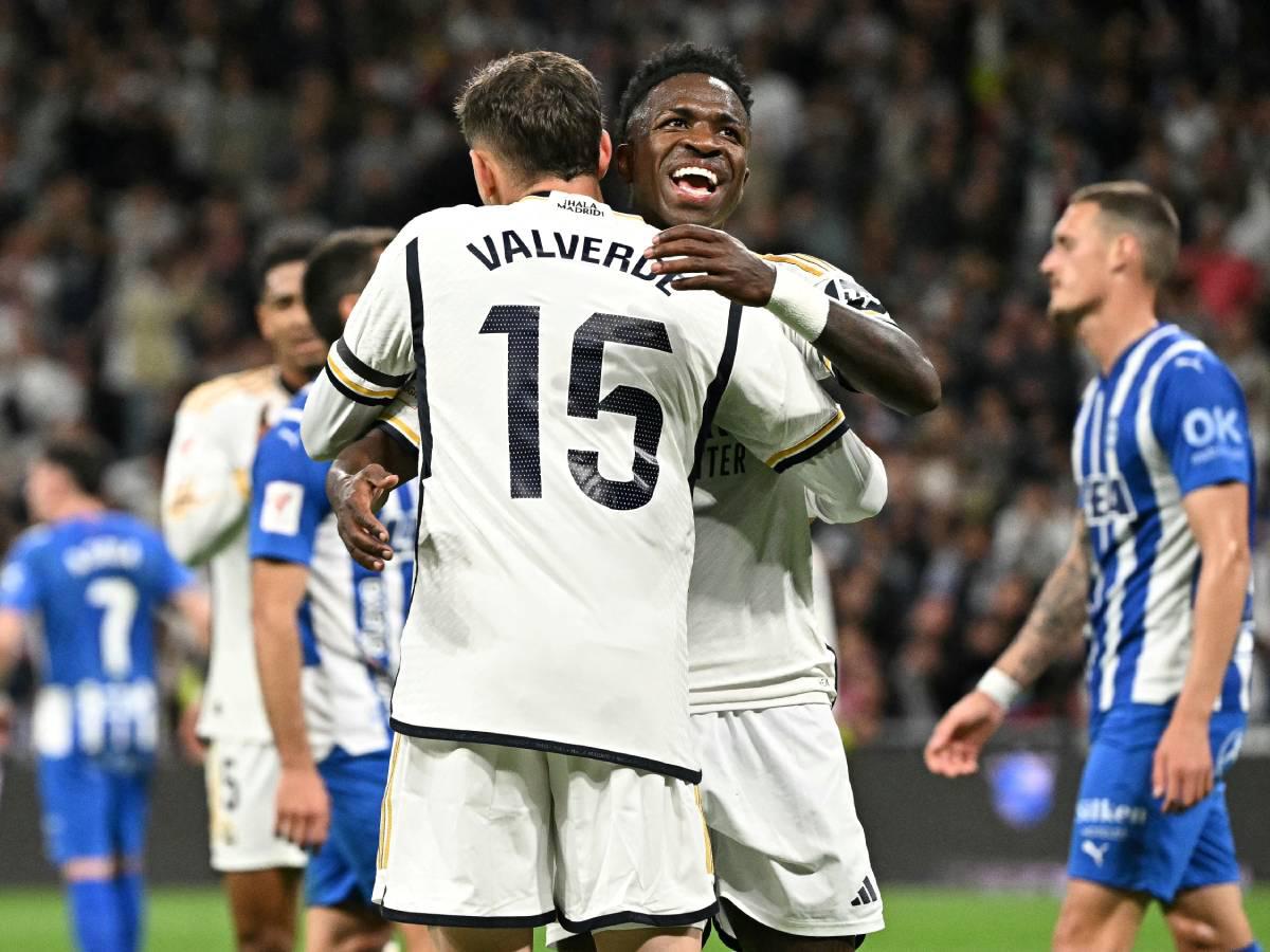 El ya campeón Real Madrid baila y golea al Alavés por LaLiga