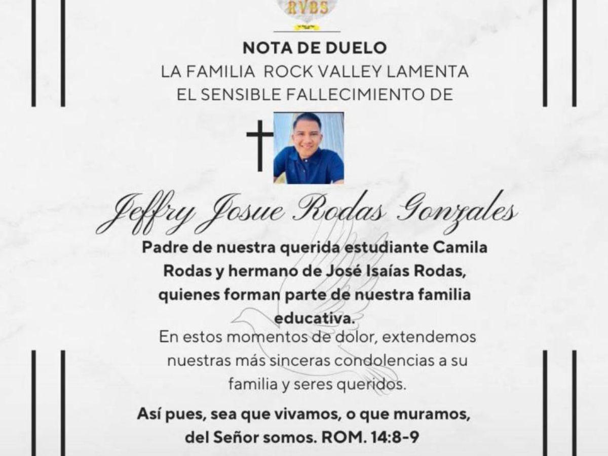 Jeffry Rodas, líder de una iglesia, apareció muerto tras ser citado para vender su carro