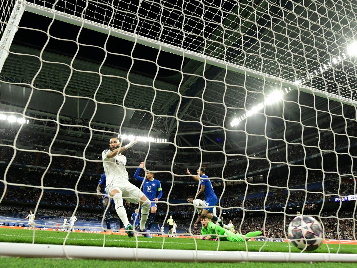 Karim Benzema anotó el primer gol ante el Chelsea.