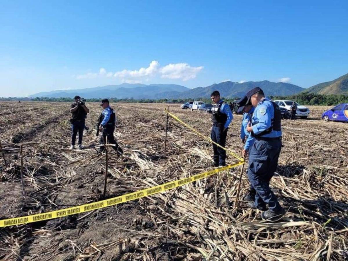 Hallan al menos tres osamentas en medio de cañeras de Chamelecón; cuerpos tenían un año de haber sido lanzados