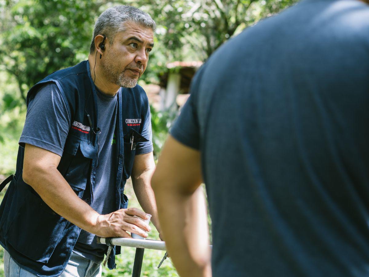 Boris Lara, director de esta producción, durante el rodaje.